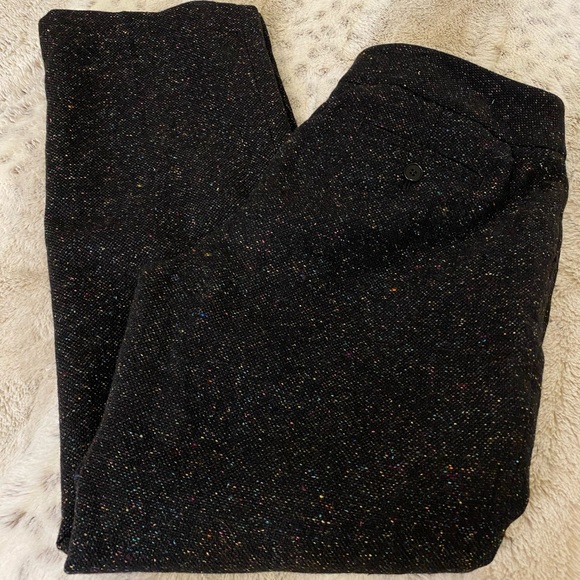 🥀 talbots black wool tweed slacks size 8p - Picture 4 of 5